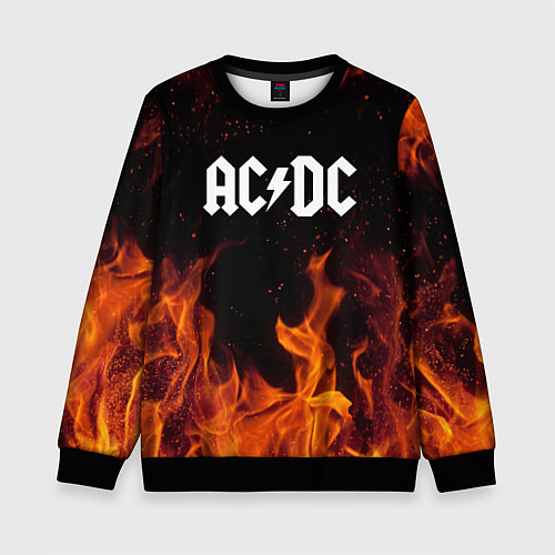 Детский свитшот AC DC / 3D-Черный – фото 1