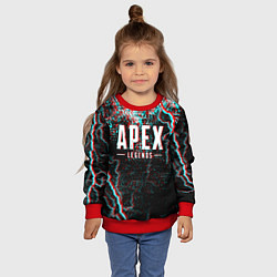 Свитшот детский APEX LEGENDS GLITCH, цвет: 3D-красный — фото 2