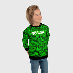 Свитшот детский Roblox, цвет: 3D-черный — фото 2
