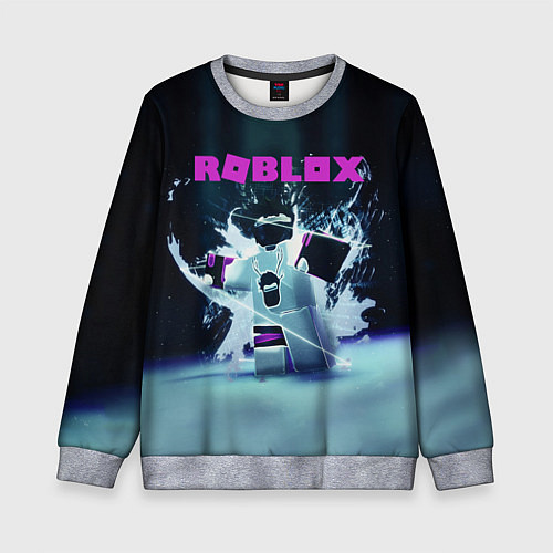 Детский свитшот ROBLOX / 3D-Меланж – фото 1