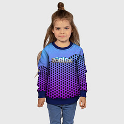 Свитшот детский Roblox Gradient Pattern, цвет: 3D-синий — фото 2