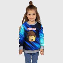 Свитшот детский ROBLOX, цвет: 3D-меланж — фото 2