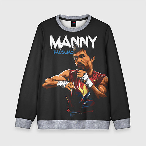 Детский свитшот Manny / 3D-Меланж – фото 1