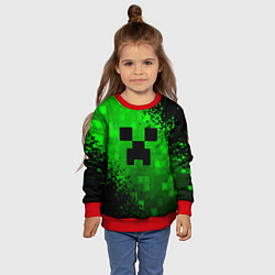 Свитшот детский MINECRAFT, цвет: 3D-красный — фото 2