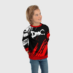 Свитшот детский DEVIL MAY CRY DMC, цвет: 3D-красный — фото 2
