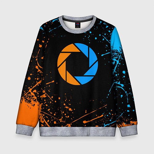 Детский свитшот PORTAL / 3D-Меланж – фото 1