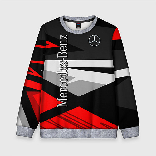Детский свитшот Mercedes-Benz / 3D-Меланж – фото 1