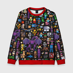 Свитшот детский MINECRAFT, цвет: 3D-красный