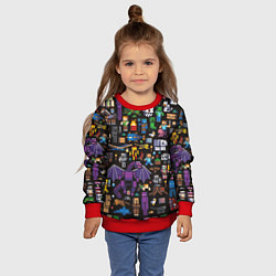 Свитшот детский MINECRAFT, цвет: 3D-красный — фото 2