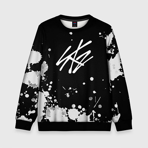 Детский свитшот Stray Kids / 3D-Черный – фото 1