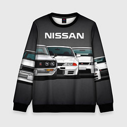 Свитшот детский NISSAN, цвет: 3D-черный