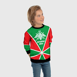 Свитшот детский Пограничные Войска, цвет: 3D-черный — фото 2