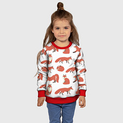 Свитшот детский Лисий хвост, цвет: 3D-красный — фото 2