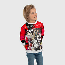 Свитшот детский Bungou Stray Dogs, цвет: 3D-белый — фото 2