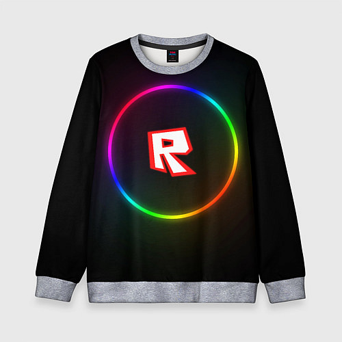 Детский свитшот Roblox / 3D-Меланж – фото 1