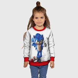 Свитшот детский SONIC, цвет: 3D-красный — фото 2