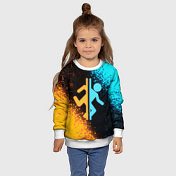 Свитшот детский PORTAL, цвет: 3D-белый — фото 2