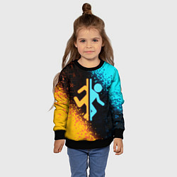 Свитшот детский PORTAL, цвет: 3D-черный — фото 2