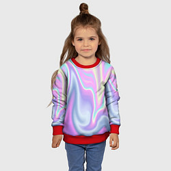 Свитшот детский Vaporwave, цвет: 3D-красный — фото 2