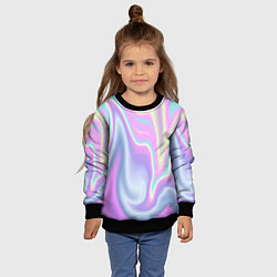 Свитшот детский Vaporwave, цвет: 3D-черный — фото 2