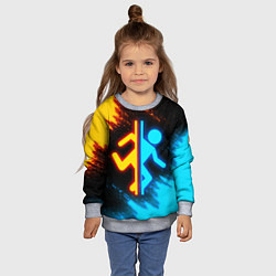 Свитшот детский PORTAL, цвет: 3D-меланж — фото 2