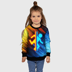 Свитшот детский PORTAL, цвет: 3D-черный — фото 2