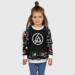 Свитшот детский LINKIN PARK, цвет: 3D-белый — фото 2