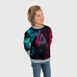 Свитшот детский LINKIN PARK, цвет: 3D-меланж — фото 2