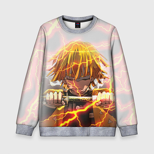 Детский свитшот KIMETSU NO YAIBA / 3D-Меланж – фото 1