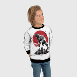 Свитшот детский GODZILLA, цвет: 3D-черный — фото 2