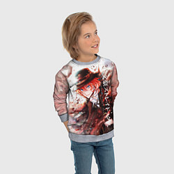 Свитшот детский Bungou Stray Dogs, цвет: 3D-меланж — фото 2