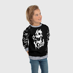 Свитшот детский KILLER QUEEN, цвет: 3D-меланж — фото 2