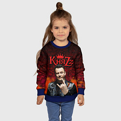 Свитшот детский Князь, цвет: 3D-синий — фото 2