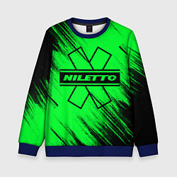 Свитшот детский NILETTO, цвет: 3D-синий
