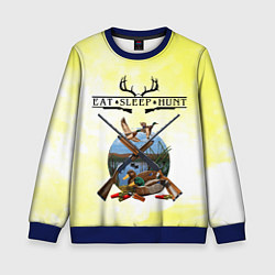 Свитшот детский Охота, цвет: 3D-синий