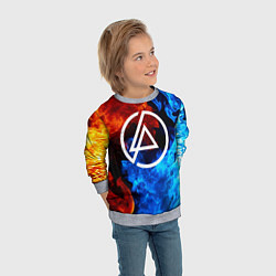 Свитшот детский LINKIN PARK, цвет: 3D-меланж — фото 2