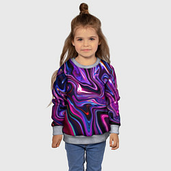 Свитшот детский Abstract Fluid, цвет: 3D-меланж — фото 2