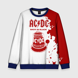 Свитшот детский ACDC Back in Black, цвет: 3D-синий