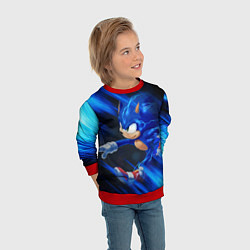 Свитшот детский SONIC, цвет: 3D-красный — фото 2