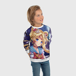 Свитшот детский SAILOR MOON, цвет: 3D-белый — фото 2