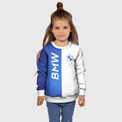 Свитшот детский BMW, цвет: 3D-белый — фото 2