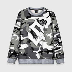 Свитшот детский Камуфляж Sabaton, цвет: 3D-меланж