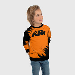 Свитшот детский KTM, цвет: 3D-черный — фото 2