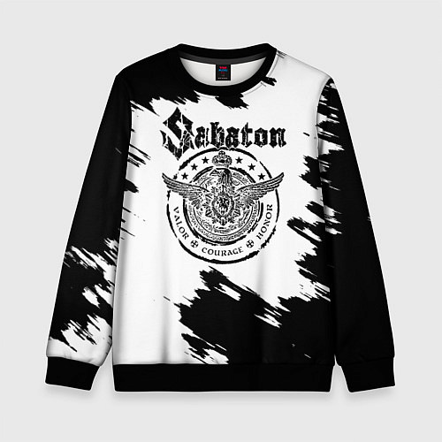 Детский свитшот Sabaton / 3D-Черный – фото 1