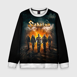 Свитшот детский Sabaton, цвет: 3D-белый