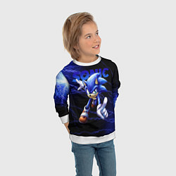 Свитшот детский SONIC, цвет: 3D-белый — фото 2