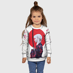 Свитшот детский Самурай, цвет: 3D-белый — фото 2