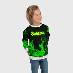 Свитшот детский SABATON, цвет: 3D-белый — фото 2