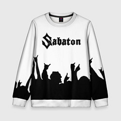 Свитшот детский SABATON, цвет: 3D-белый