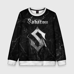 Свитшот детский SABATON, цвет: 3D-белый